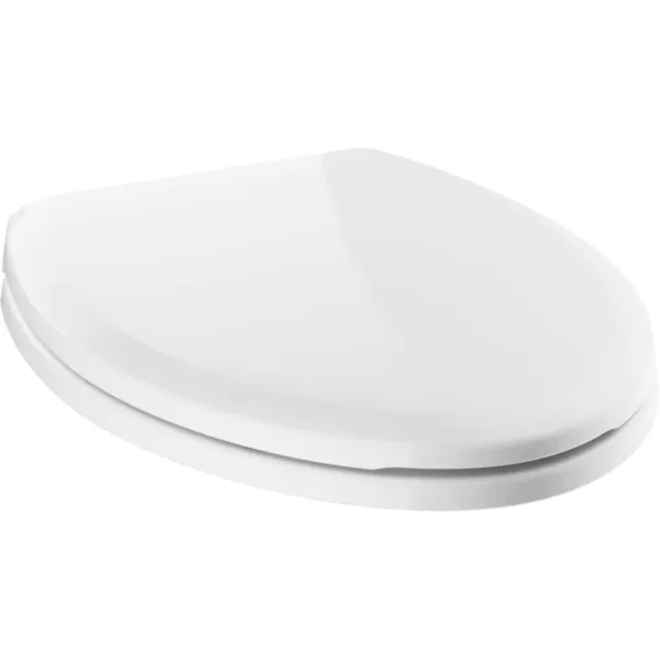 imageDelta Faucet 813902NWH Sanborne Elongated Nightlight Toilet Seat with Slow Close and QuickRelease WhiteWithout Nightlight
