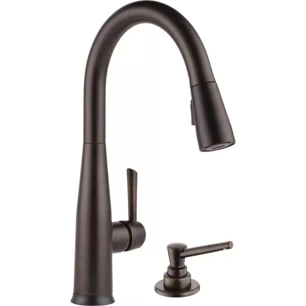imageDelta Faucet Essa VoiceIQ Touchless Kitchen Faucets with Pull Down Sprayer Smart Faucet Alexa and Google Assistant Voice Activated Kitchen Sink Faucet Matte Black 9113TVBLDSTVenetian Bronze