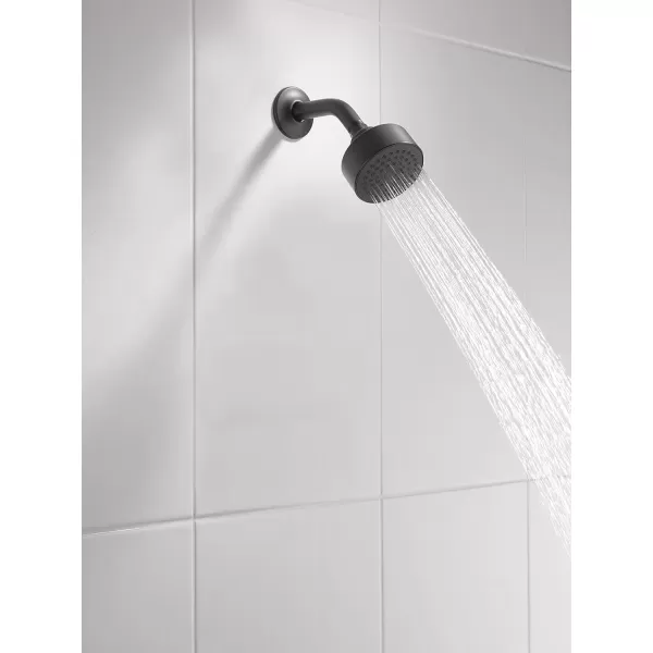 imageDelta Faucet Modern 35inch SingleSpray Shower Head Brushed Nickel Round Shower Head High Pressure Shower Head 175 GPM Flow Rate Stainless RP101842SSMatte Black