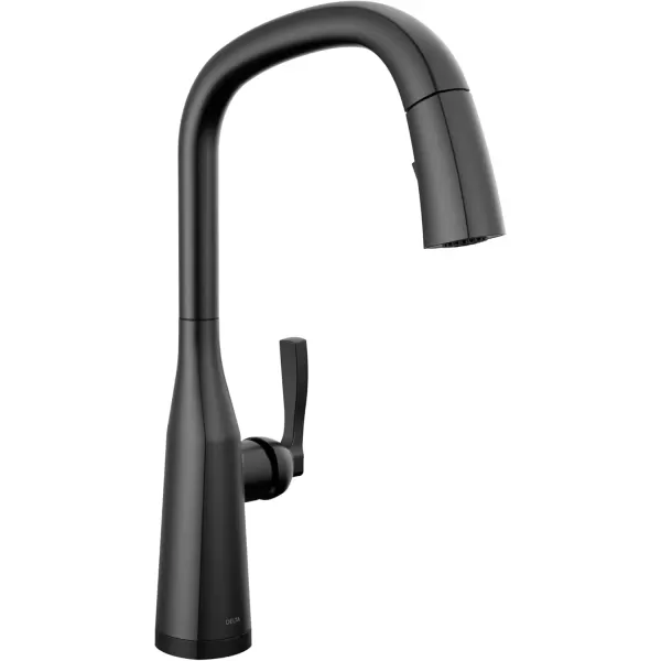 imageDelta Faucet Stryke VoiceIQ Touchless Kitchen Faucet with Pull Down Sprayer Smart Faucet Alexa and Google Assistant Voice Activated Kitchen Sink Faucet Lumicoat Arctic Stainless 9176TVARDSTMatte Black