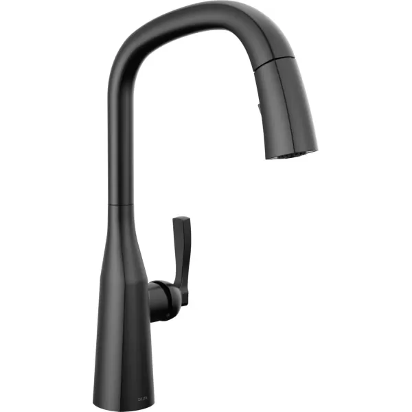 imageDelta Faucet Stryke VoiceIQ Touchless Kitchen Faucet with Pull Down Sprayer Smart Faucet Alexa and Google Assistant Voice Activated Kitchen Sink Faucet Lumicoat Arctic Stainless 9176TVARDSTMatte Black