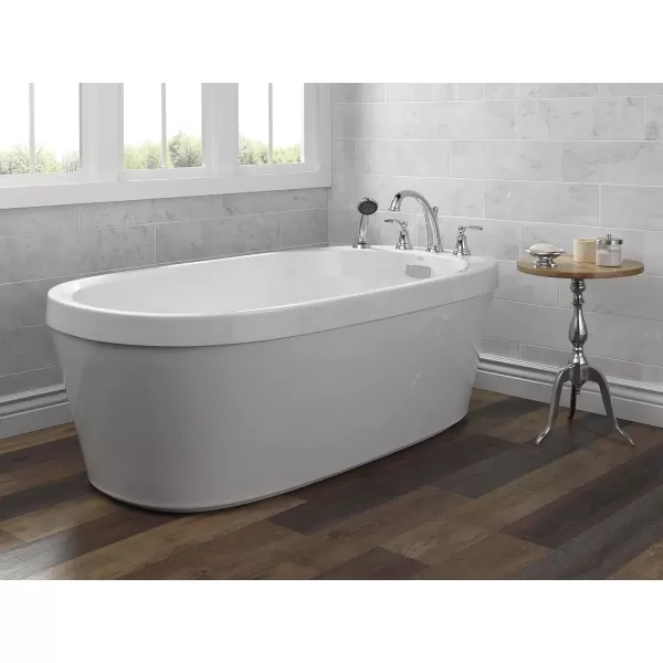 imageDelta Faucet T4732RB Woodhurst Roman Tub with Handshower Trim Venetian Bronze Valve sold separatelyChrome