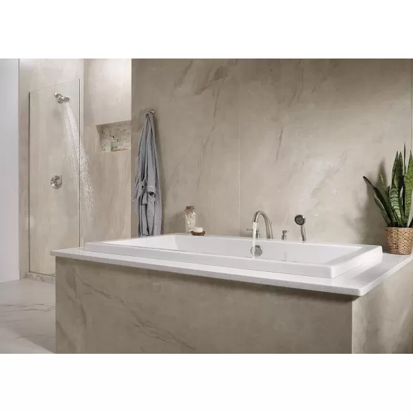 imageDelta Faucet T4732RB Woodhurst Roman Tub with Handshower Trim Venetian Bronze Valve sold separatelyStainless