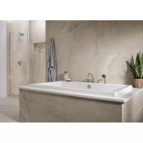 imageDelta Faucet T4732RB Woodhurst Roman Tub with Handshower Trim Venetian Bronze Valve sold separatelyStainless