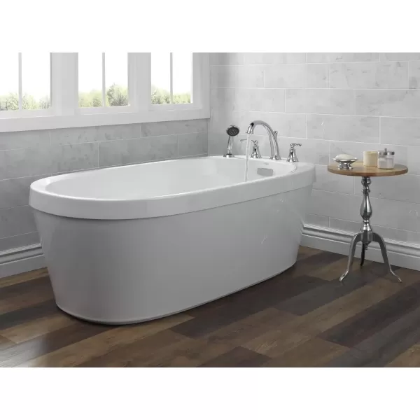 imageDelta Faucet T4732RB Woodhurst Roman Tub with Handshower Trim Venetian Bronze Valve sold separatelyVenetian Bronze