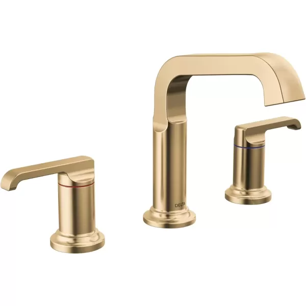 imageDelta Faucet Tetra Chrome Widespread Bathroom Faucet 3 Hole Chrome Bathroom Faucet for Bathroom Sink Bathroom Sink Faucet Diamond Seal Technology Metal Drain Assembly Lumicoat Chrome 35589PRDSTLumicoat Champagne Bronze