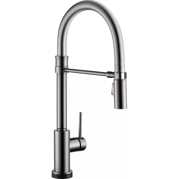 imageDelta Faucet Trinsic Pro VoiceIQ SingleHandle Touch Kitchen Sink Faucet with Pull Down Sprayer Alexa and Google Assistant Voice Activated Smart Home Black Stainless