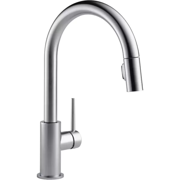 imageDelta Faucet Trinsic VoiceIQ Touchless Kitchen Faucets with Pull Down Sprayer Smart Faucet Alexa and Google Assistant Voice Activated Kitchen Sink Faucet Matte Black 9159TVBLDSTArctic Stainless
