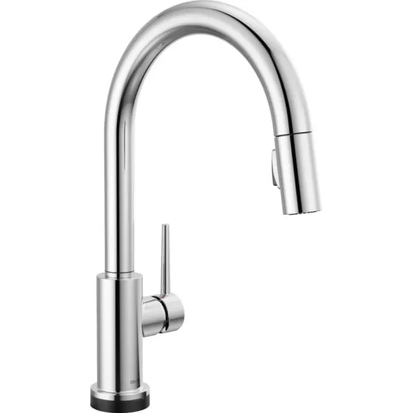 imageDelta Faucet Trinsic VoiceIQ Touchless Kitchen Faucets with Pull Down Sprayer Smart Faucet Alexa and Google Assistant Voice Activated Kitchen Sink Faucet Matte Black 9159TVBLDSTChrome
