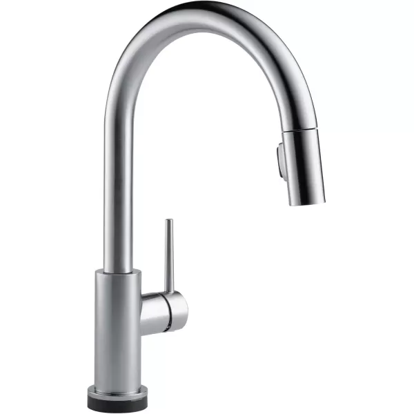 imageDelta Faucet Trinsic VoiceIQ Touchless Kitchen Faucets with Pull Down Sprayer Smart Faucet Alexa and Google Assistant Voice Activated Kitchen Sink Faucet Matte Black 9159TVBLDSTArctic Stainless