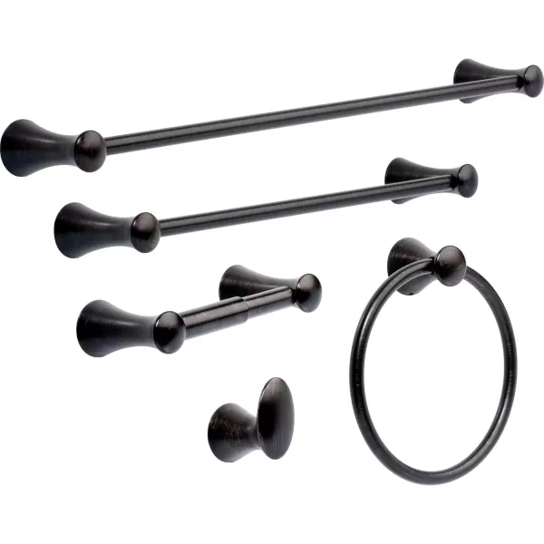imageDelta Lahara 1Pack Toilet Paper Holder Brilliance Stainless Steel Tissue Roll Holder for Bathroom Organization and Storage Pivoting Toilet Tissue Holder Wall Bathroom Accessories 73850SSVenetian Bronze