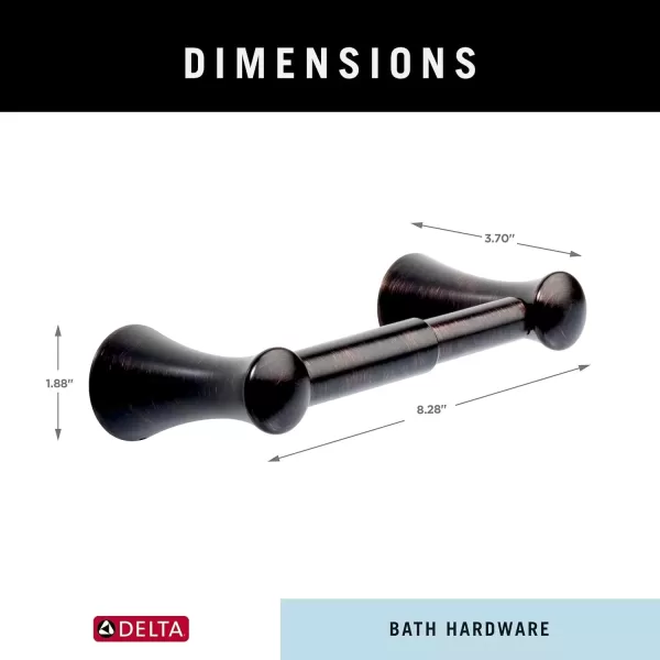 imageDelta Lahara 1Pack Toilet Paper Holder Brilliance Stainless Steel Tissue Roll Holder for Bathroom Organization and Storage Pivoting Toilet Tissue Holder Wall Bathroom Accessories 73850SSVenetian Bronze