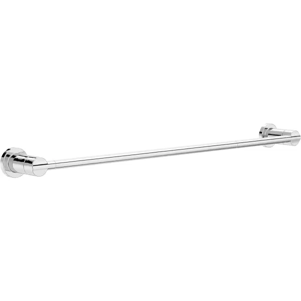 imageDelta Nicoli 1Pack 18 w 6quot Extender Towel Rack for Bathroom Matte Black Extendable 1824quot Towel Bar for Bathroom Wall Towel Holder Rod Wall Mounted NIC18MBPolished Chrome