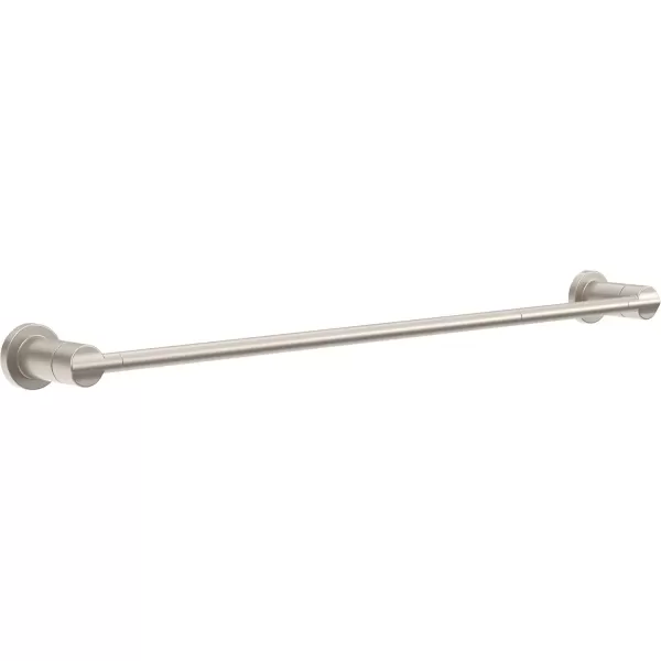 imageDelta Nicoli 1Pack 18 w 6quot Extender Towel Rack for Bathroom Matte Black Extendable 1824quot Towel Bar for Bathroom Wall Towel Holder Rod Wall Mounted NIC18MBSpotshield Brushed Nickel