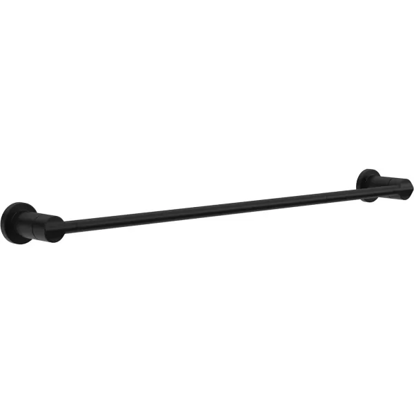 imageDelta Nicoli 1Pack 18 w 6quot Extender Towel Rack for Bathroom Matte Black Extendable 1824quot Towel Bar for Bathroom Wall Towel Holder Rod Wall Mounted NIC18MBMatte Black