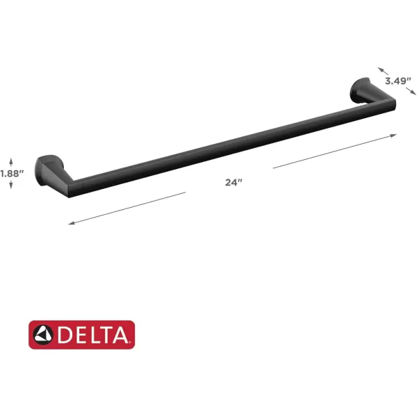 imageDELTA 77218SS Galeon Towel Bar 18 inch StainlessMatte Black