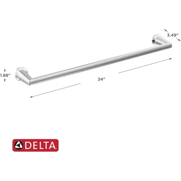 imageDELTA 77218SS Galeon Towel Bar 18 inch StainlessPolished Chrome