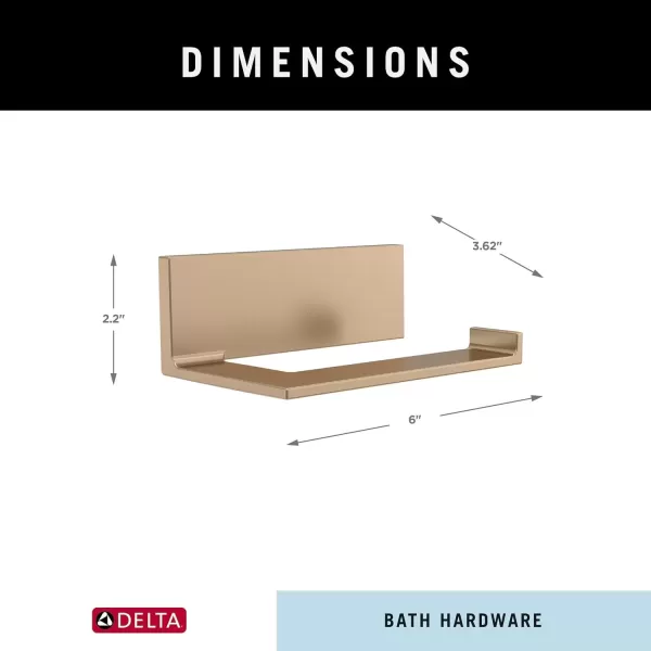 imageDELTA 77750SS Vero Toilet Paper Holder 500 x 600 x 1300 Inches StainlessChampagne Bronze