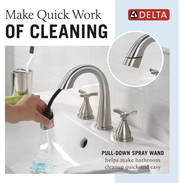 imageDELTA FAUCET 357756SSPDPRDST Stryke Bathroom Faucet Lumicoat Stainless