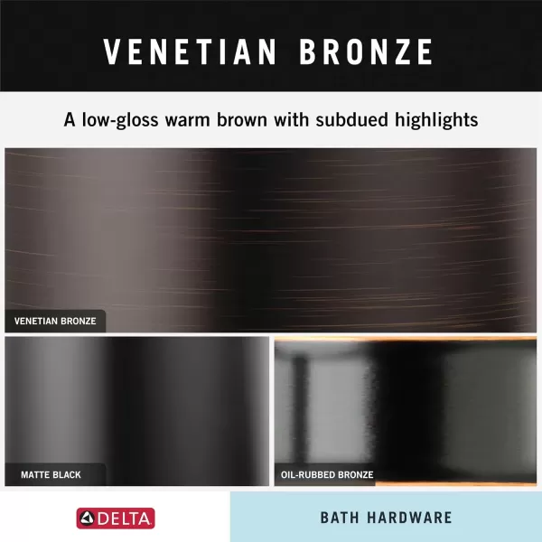 imageDELTA FAUCET 77736SS Vero Towel Hook 400 x 500 x 1200 inches StainlessSpotShield Venetian Bronze