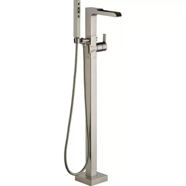 imageDELTA FAUCET T4768BLFL Tub Filler with Handshower FloorMount Matte BlackStainless