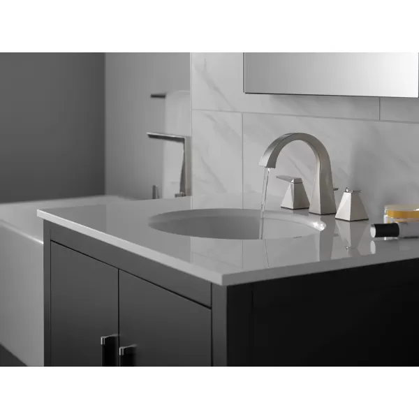 imageDelta Faucet 35546SSPRMPUDST Trillian Bathroom Faucet Lumicoat Stainless