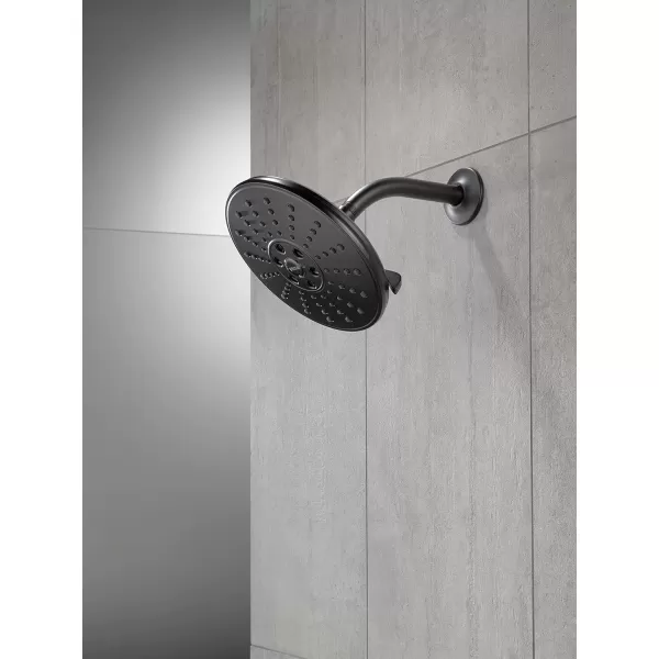 imageDelta Faucet 3Spray TouchClean H2Okinetic Shower Head Matte Black 52688BLMatte Black