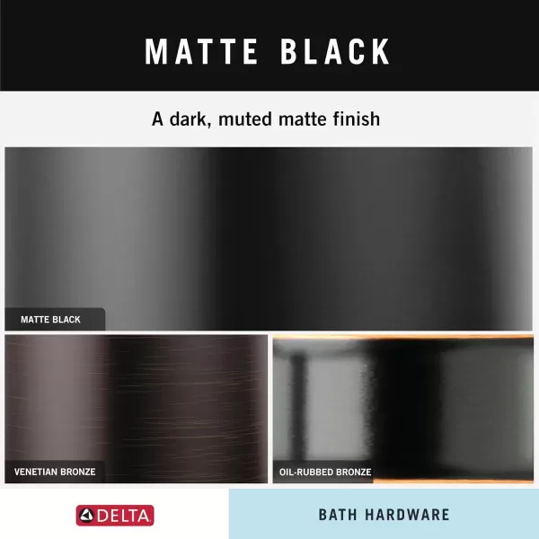 imageDelta Faucet 76435BL Ashlyn Towel Hook Matte BlackMatte Black
