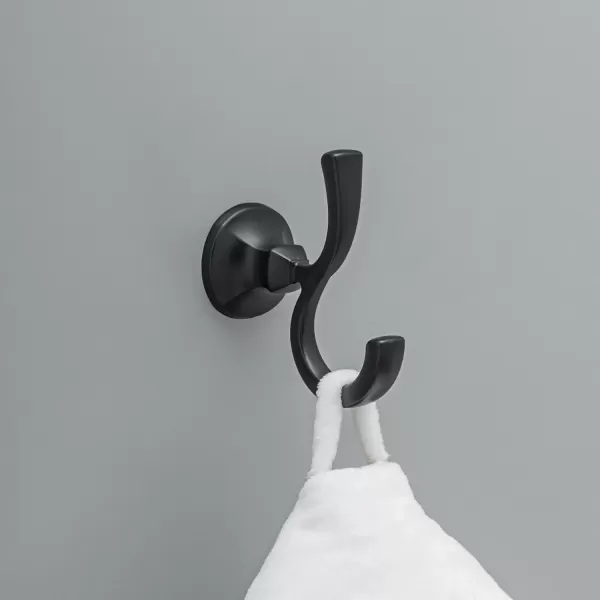imageDelta Faucet 76435BL Ashlyn Towel Hook Matte BlackMatte Black