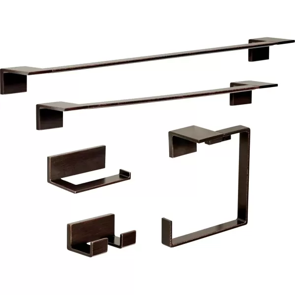 imageDelta Faucet 77724SS 24 Towel Bar Brilliance Stainless SteelSpotshield Venetian Bronze