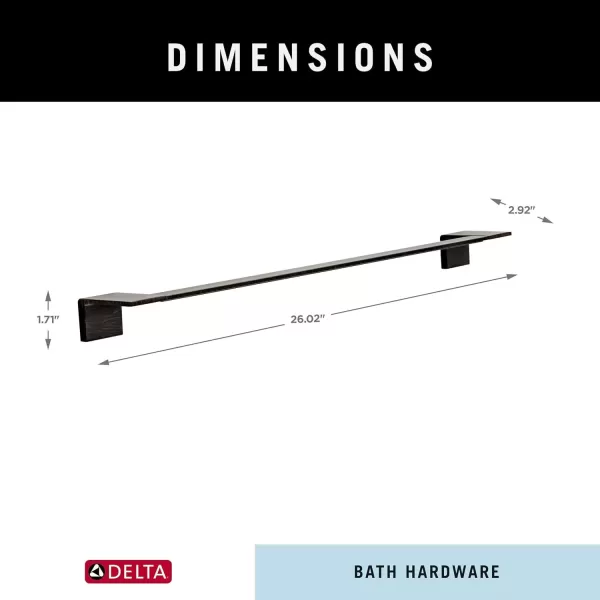 imageDelta Faucet 77724SS 24 Towel Bar Brilliance Stainless SteelSpotshield Venetian Bronze