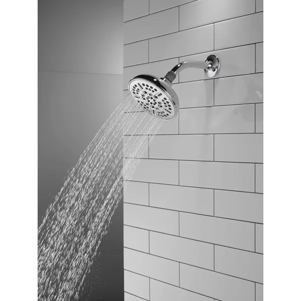 imageDelta Faucet 8Spray TouchClean Matte Black Shower Head Delta Shower Heads Showerhead Shower Head Black 25 GPM Water Flow Matte Black 75898BLChrome