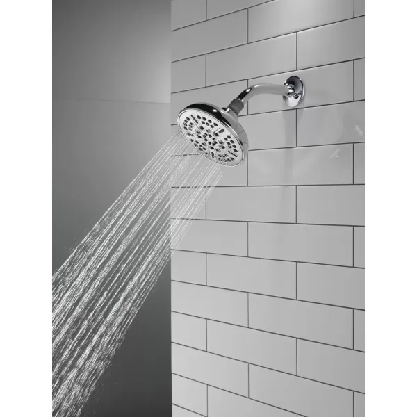 imageDelta Faucet 8Spray TouchClean Matte Black Shower Head Delta Shower Heads Showerhead Shower Head Black 25 GPM Water Flow Matte Black 75898BLChrome