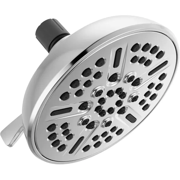 imageDelta Faucet 8Spray TouchClean Matte Black Shower Head Delta Shower Heads Showerhead Shower Head Black 25 GPM Water Flow Matte Black 75898BLChrome
