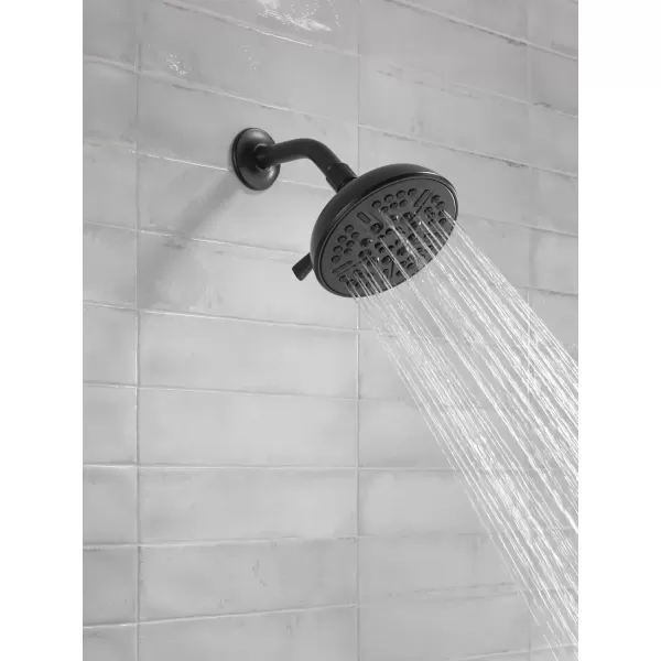 imageDelta Faucet 8Spray TouchClean Matte Black Shower Head Delta Shower Heads Showerhead Shower Head Black 25 GPM Water Flow Matte Black 75898BLMatte Black