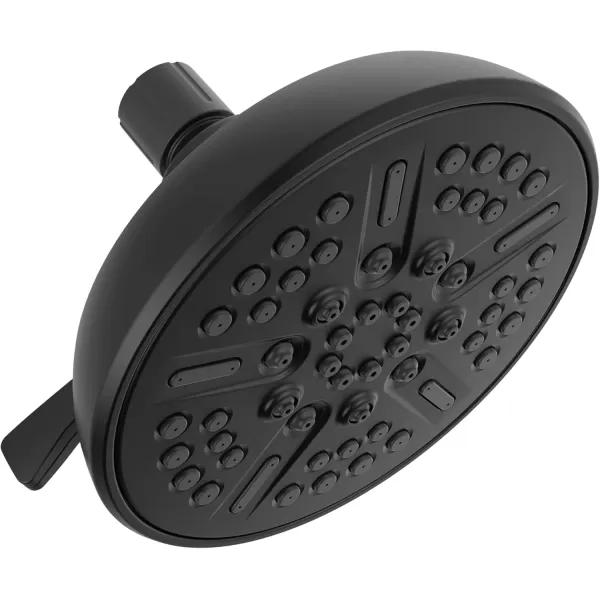 imageDelta Faucet 8Spray TouchClean Matte Black Shower Head Delta Shower Heads Showerhead Shower Head Black 25 GPM Water Flow Matte Black 75898BLMatte Black