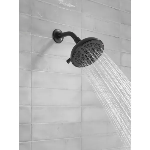 imageDelta Faucet 8Spray TouchClean Matte Black Shower Head Delta Shower Heads Showerhead Shower Head Black 25 GPM Water Flow Matte Black 75898BLMatte Black