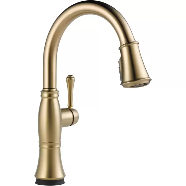 imageDelta Faucet Cassidy Gold Kitchen Faucet Touch Touch Kitchen Faucets with Pull Down Sprayer Kitchen Sink Faucet Delta Touch2O Technology Lumicoat Champagne Bronze 9197TCZPRDST