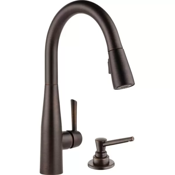 imageDelta Faucet Essa VoiceIQ Touchless Kitchen Faucet with Pull Down Sprayer Smart Faucet Alexa and Google Assistant Voice Activated Kitchen Sink Faucet Chrome 9113TVDSTVenetian Bronze