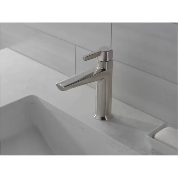 imageDelta Faucet Galeon Single Hole Bathroom Faucet Chrome Bathroom Faucets for Sink 1 Hole Single Handle Bathroom Sink Faucet Diamond Seal Technology Lumicoat Chrome 571PRMPUDSTLumicoat Stainless