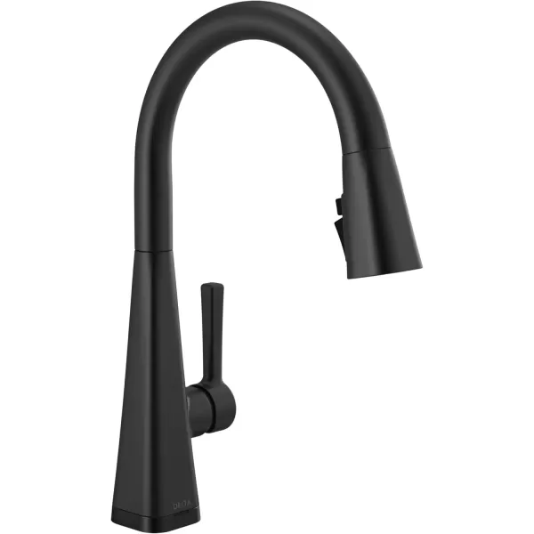 imageDelta Faucet Lenta Matte Black Kitchen Faucet Touch Touch Kitchen Faucets with Pull Down Sprayer Kitchen Sink Faucet Kitchen Faucet Black Touch2O Technology Matte Black 19802TZBLDSTMatte Black