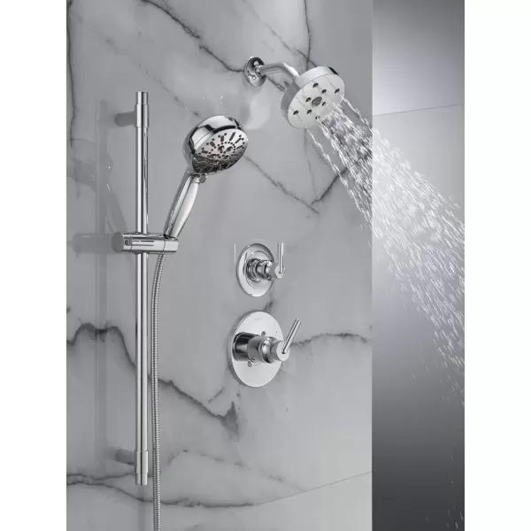 imageDelta Faucet ProClean Brushed Nickel Hand Shower with Slide Bar Handheld Shower with High Pressure Spray Shower System with Handheld Lumicoat Stainless 51584SSPRLumicoat Chrome