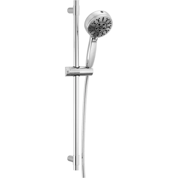 imageDelta Faucet ProClean Brushed Nickel Hand Shower with Slide Bar Handheld Shower with High Pressure Spray Shower System with Handheld Lumicoat Stainless 51584SSPRLumicoat Chrome