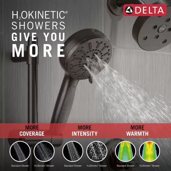 imageDelta Faucet ProClean Brushed Nickel Hand Shower with Slide Bar Handheld Shower with High Pressure Spray Shower System with Handheld Lumicoat Stainless 51584SSPRVenetian Bronze