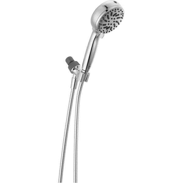 imageDelta Faucet ProClean Matte Black Shower Head with Handheld Showerhead with High Pressure Spray Handheld Shower Head 6 Spray Settings Matte Black 75740BLChrome