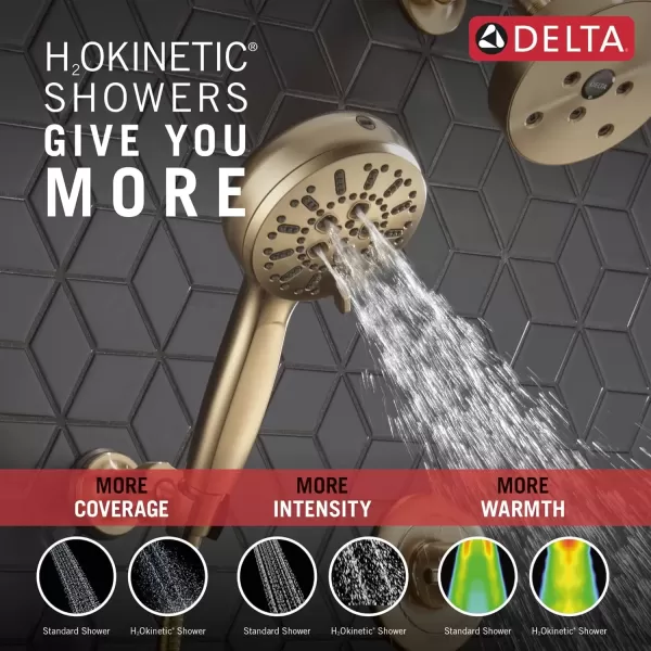 imageDelta Faucet ProClean Oil Rubbed Bronze WallMount Handheld Shower Handheld Shower with High Pressure Spray Shower System with Handheld Venetian Bronze 55884RBLumicoat Champagne Bronze