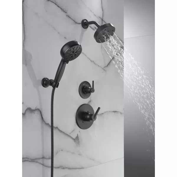 imageDelta Faucet ProClean Oil Rubbed Bronze WallMount Handheld Shower Handheld Shower with High Pressure Spray Shower System with Handheld Venetian Bronze 55884RBMatte Black