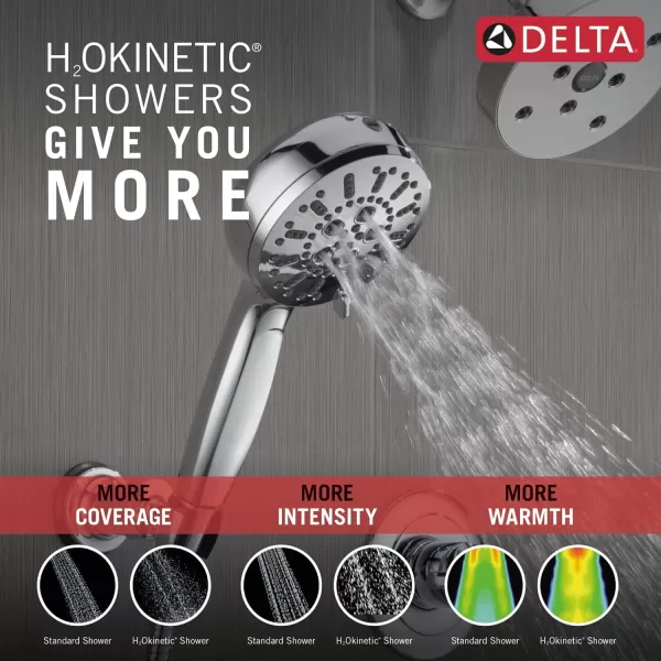 imageDelta Faucet ProClean Oil Rubbed Bronze WallMount Handheld Shower Handheld Shower with High Pressure Spray Shower System with Handheld Venetian Bronze 55884RBLumicoat Chrome