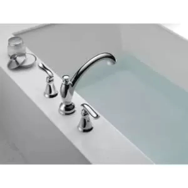imageDelta Faucet T2794SS Linden Roman Tub Trim Stainless 963 x 1238 x 000 inchesChrome
