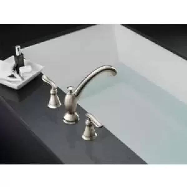 imageDelta Faucet T2794SS Linden Roman Tub Trim Stainless 963 x 1238 x 000 inchesChrome
